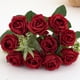 thumbnail image 4 of Rosas artificiales de seda | 10 rosas artificiales realistas para bodas y decoración del hogar | Ramo de tela para jarrones, fiestas y San Valentín, 4 of 6