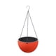 thumbnail image 1 of Precio sorpresa!Maceta colgante redonda para jardinería, maceta marrón de plástico de primera calidad, viene con escurridor y cadena, maceta colgante para interiores y exteriores, 1 of 2