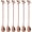6pcs-Rose Gold, variant on 6-Piece Long Handle Spoons, 7.4-Inch Stainless Steel Mixing Spoons for Coffee and Tea, Ideal for Stirring