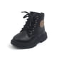 thumbnail image 4 of Botas Martin de otoño e invierno para niños, botas antideslizantes de cuero suave para niños y niñas, botines con cremallera y cordones para bebés, 4 of 6