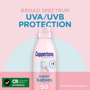 Coppertone WaterBabies Sunscreen Spray, SPF 50 Baby Sunscreen, 6 oz