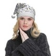 thumbnail image 5 of Haiem Monkey Submarine Captain Pattern Santa Hat Confortable Velvet Christmas Hat for Christmas Party Favors Fit for Adults Men Women, 5 of 6