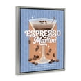 thumbnail image 3 of Stupell Industries Retro Espresso Martini & Recipe Gray Framed Floater Canvas Wall Art design by Courtney Morgenstern, 31 x 25, 3 of 9