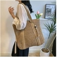 thumbnail image 5 of Straw Beach Bag Hobo Bags Women Vintage Knot Shoulder Bag Summer Beach Bag Cute Purse Travel Bag Everything Tote Handbag, 5 of 8