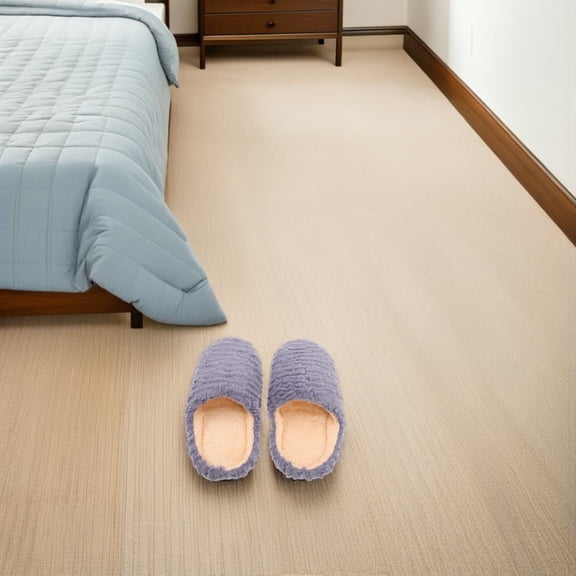 PENIKOKO Soft Sole Grey Unisex Slippers with Non- Grip for Indoor Use, Comfortable Quiet Design, Size 42/43