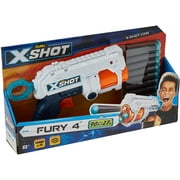 ZURU X Shot Fury 4 Foam Dart Blaster with 16 Darts