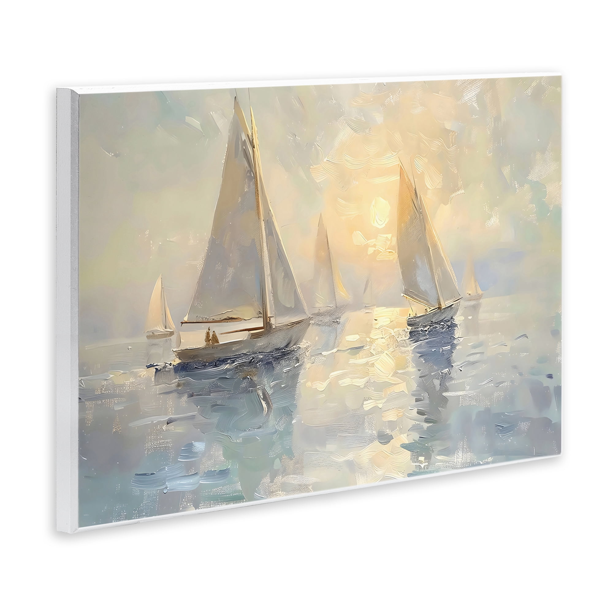 Stupell Industries Sunset Sailboats Glow Wall Plaque Art, design by Creative Studio
