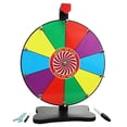 thumbnail image 1 of Whirl of Fun 12 Inch Prize Wheel-Spinning Wheel for Prizes with Stand, 10 Color Slots, Heavy Duty, Erasable Whiteboard Surface, Easy Assembly, Tools and Marker Included, Made in USA, 1 of 10