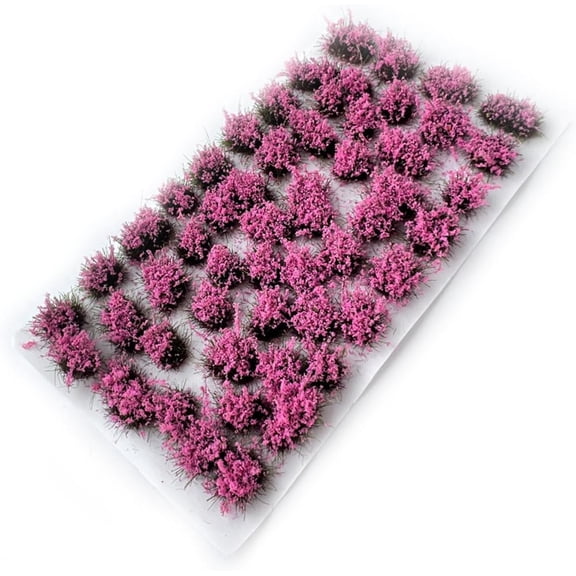 53-pcs 5mm Tall Diorama-Flowers-Grass Irregular Flower Clusters-Dried Moss Green Static-Grass for Model-Train-Scener Wargaming-Terrain ,Dioramas & DIY Crafts