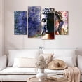 thumbnail image 2 of Elephant Stock Buddha In Contemplation Wall Art - Horizontal Multi Panel Canvas - Living Room Wall Decor - Religion And Spirituality Multi Panel - Blue And Beige Decor - 52" x 32", 2 of 8