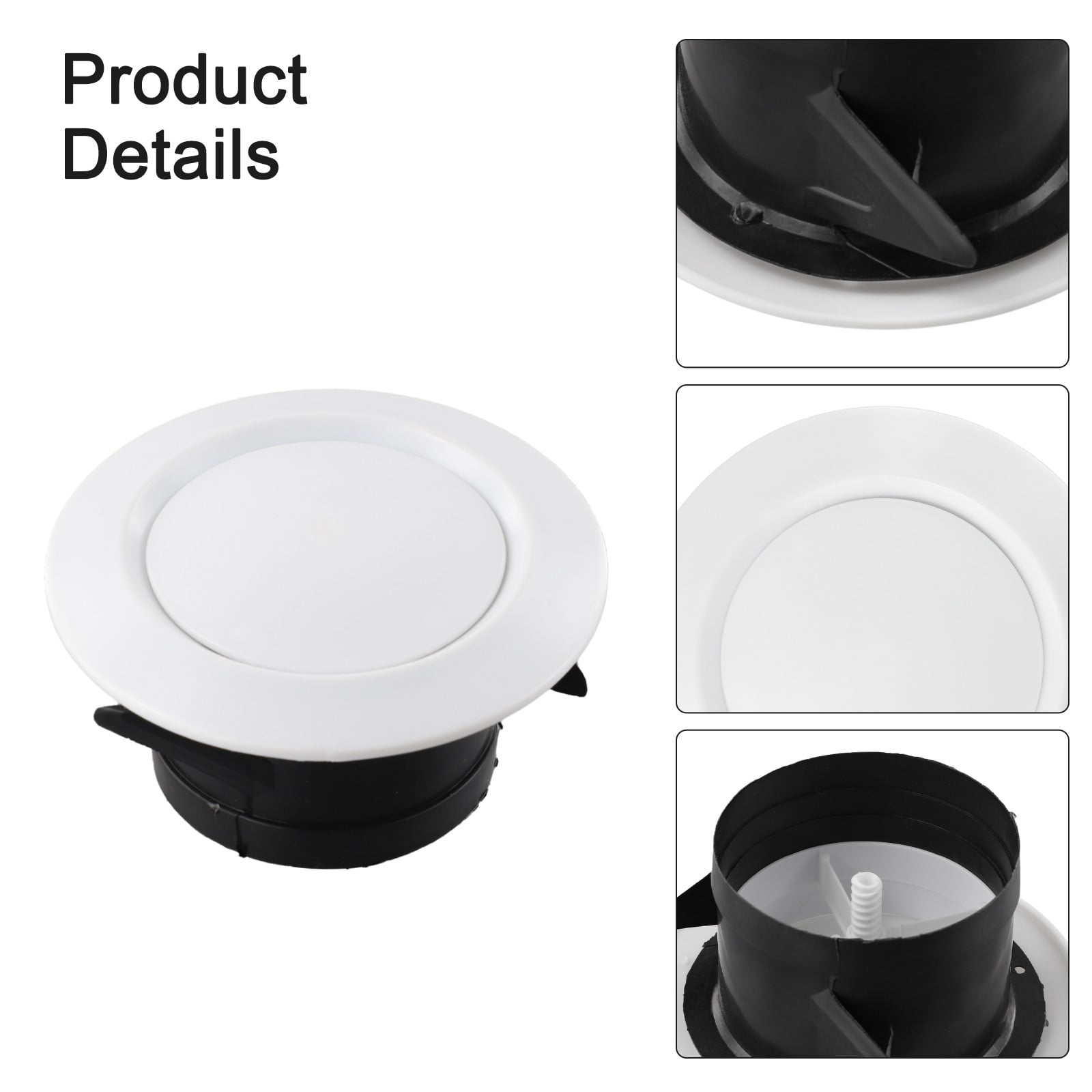 Adjustable Air Vent Covers Round Ceiling Vent Bathroom Extractor Fan Vent Cover Ø100Mm