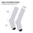thumbnail image 2 of Lsque Fun Rabbit Pattern Sport Compression Socks for Men & Women 15-20 mmHg Knee High Nurse Pregnant Running Medical and Travel Athletic, 2 of 6