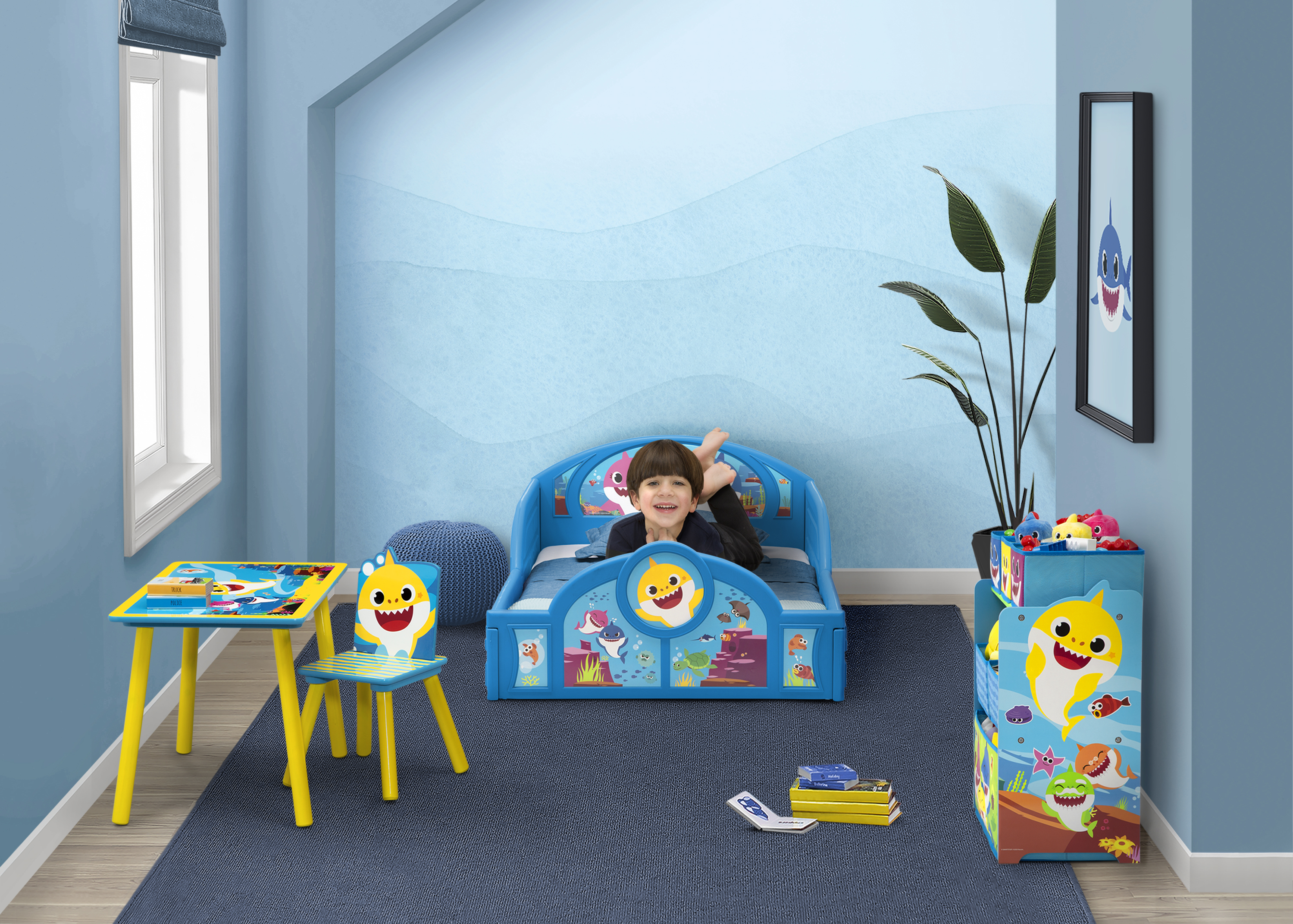 Baby Shark 4-Piece Room-in-a-Box Bedroom Set by Delta Children - image 3 of 20