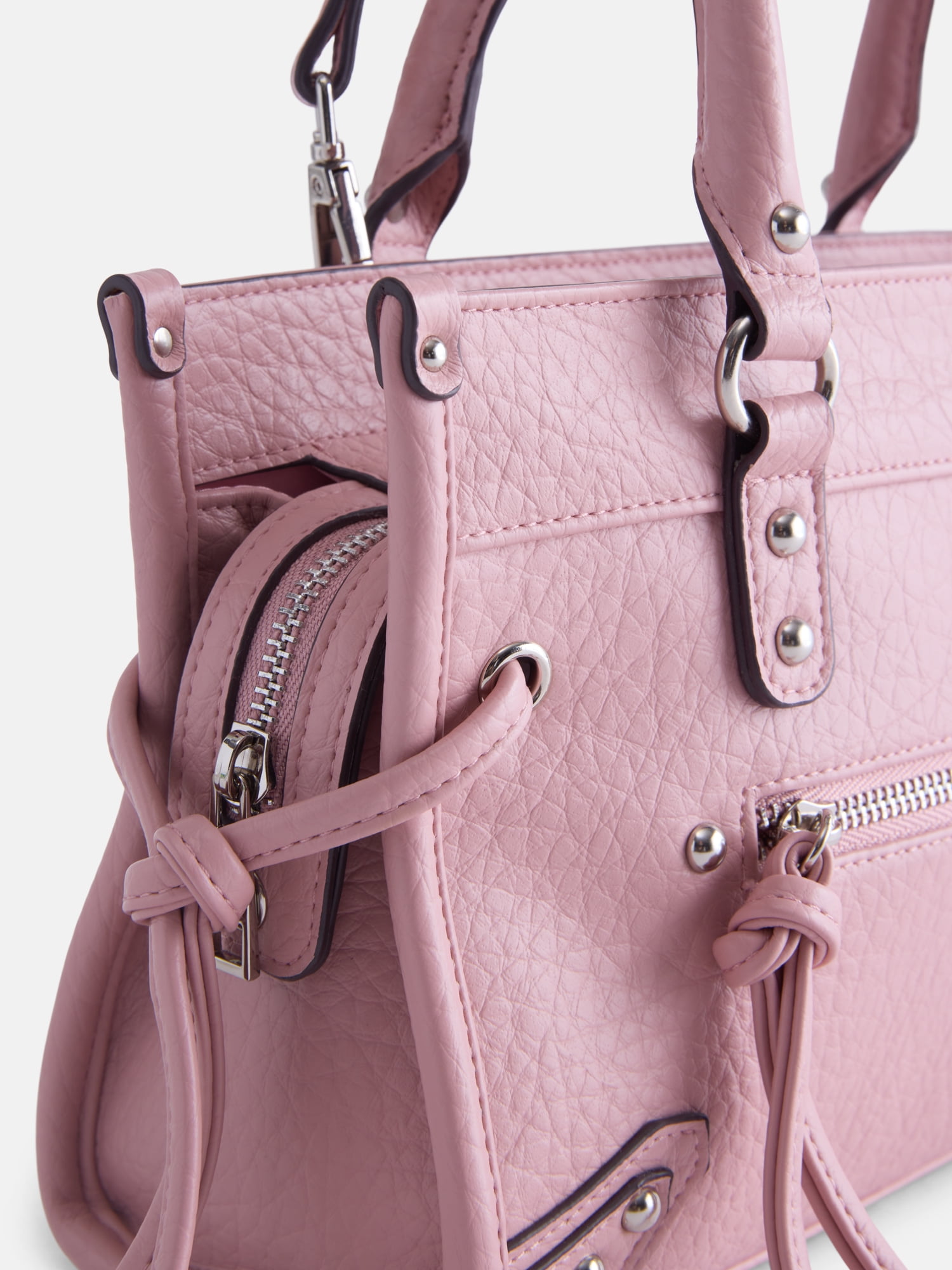 No Boundaries Women's Fashion Square Tote Bag, Stone Rose