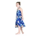 thumbnail image 3 of girl hawaiian butterfly dress in hibiscus blue size 10, 3 of 5