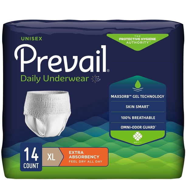 Prevail Underwear Extra Absorbency XL 54 64 Inches 14 Count 4 