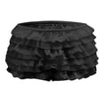 thumbnail image 5 of Afdoent Shorts For Women Fashion Layered Lace Ruffle Sheer Mesh High Waist Elastic Waistband Casual Summer Shorts For Daily Wear And Outings Comfortable Women's Shorts, 5 of 6