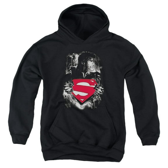 Superman - Darkest Hour - Youth Hooded Sweatshirt - Large
