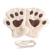 thumbnail image 1 of Guantes de mujer de medio dedo, gruesos y cálidos, manoplas para mujer, 1 of 2