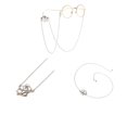 thumbnail image 5 of Soporte Para Cadena De Metal Para Gafas De Lectura - Gafas de terre Para Gafas Acollador Para Correa De Cordón Para Chicas Con Gafas Colcomx Sostenedor del collar de la lente, 5 of 5