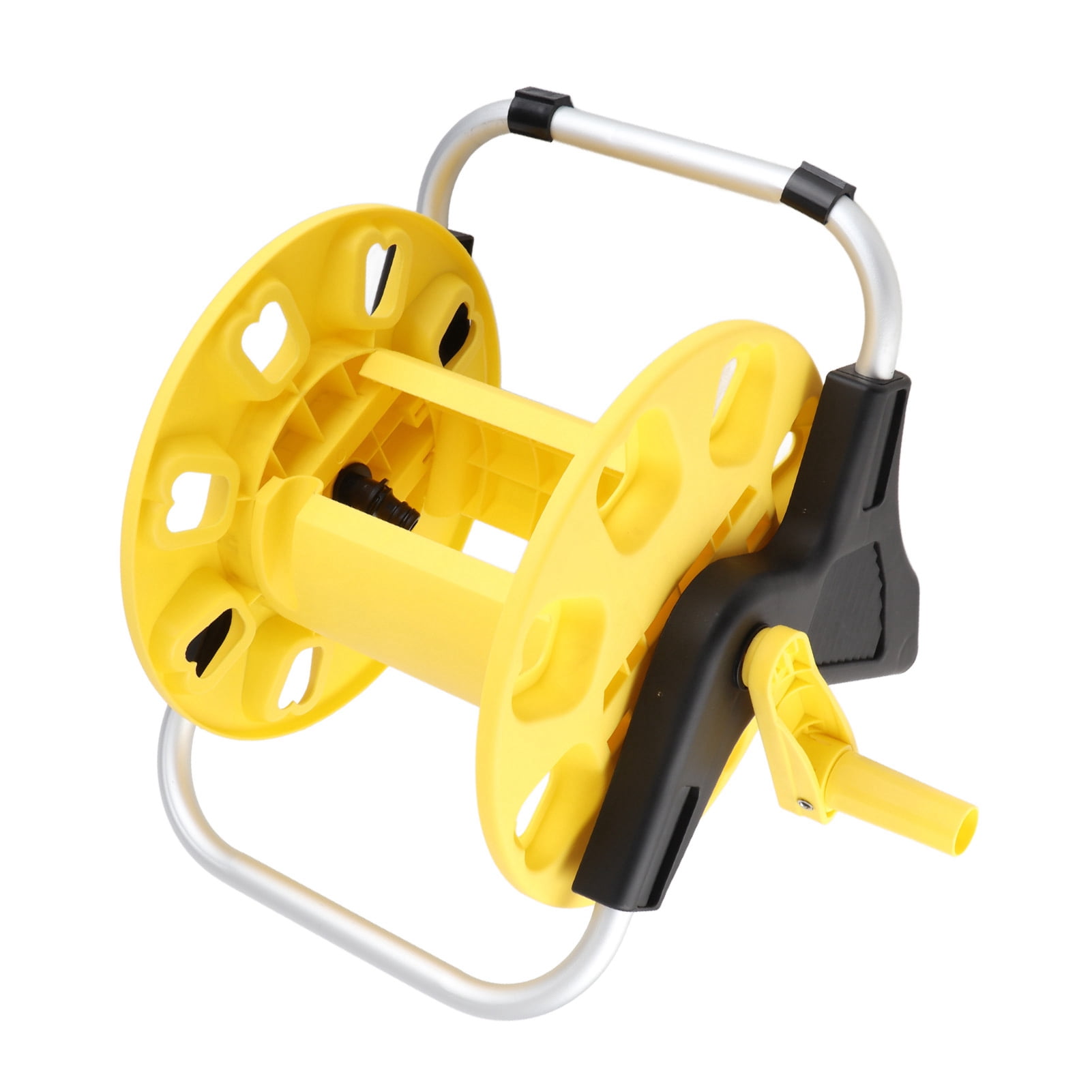 Nieyigj Garden Hose Reel Cart Yellow Water Hose Cart Holds 30m of Water Pipe 13.4 inches / 34 cm Heavy Duty Easy to Assemble Ideal for Courtyard Lawn and Field Irrigation
