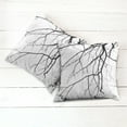 thumbnail image 2 of Ambesonne Black and White Throw Pillow Cover 2 Pack, Leafless Tree, 24", Black and White, 2 of 6