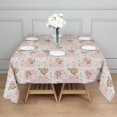 thumbnail image 3 of Pioneer Flower Floral Print Pattern Square Tablecloth, Waterproof Wipeable Spillproof Washable Table Cover for Home Kitchen Party Decor, 60"x60", 3 of 6