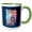 Green/White, variant on 3drose, Lady Liberty American Flag Freedom Art, 11oz Mug