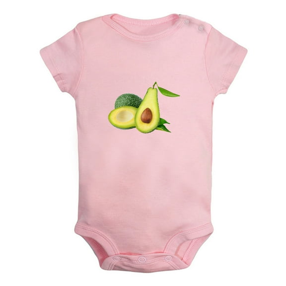 Baby Unisex Fruit Avocado Design Rompers Newborn Baby Bodysuits Infant Jumpsuits Kids Cotton Graphic One-Piece Outfits