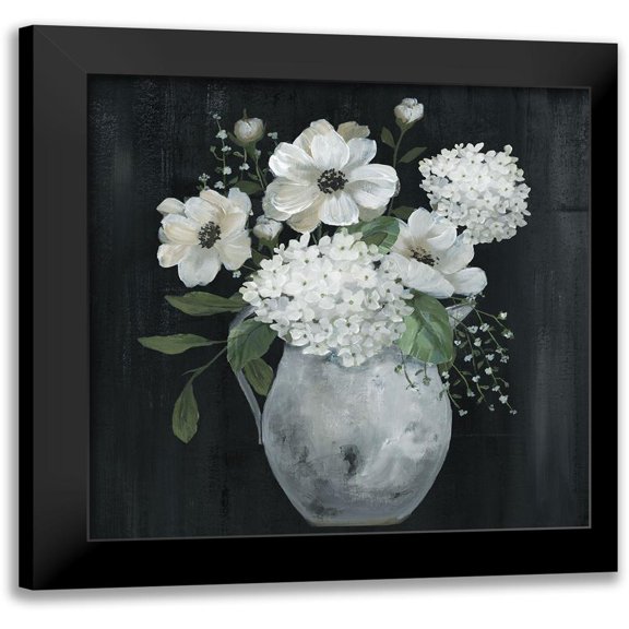 Nan 12x12 Black Modern Framed Museum Art Print Titled - White Country Collection