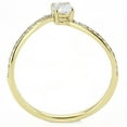 thumbnail image 3 of Womens Gold Ring Stainless Steel Anillo Color Oro Para Mujer Ninas Acero Inoxidable with AAA Grade CZ in Clear Susannah, 3 of 5