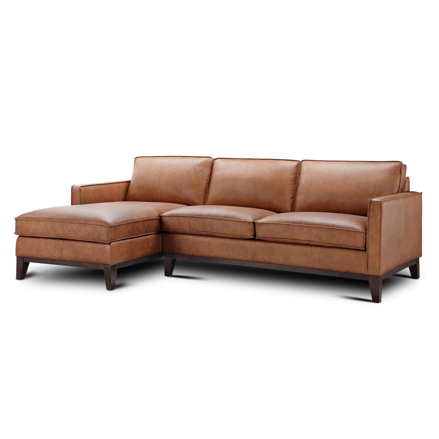 Hello Home Pimlico Brown Top Grain Leather Contemporary