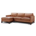 thumbnail image 6 of Hello Sofa Home Pimlico 86" Contemporary Top Grain Leather Sofa in Brown, 6 of 8
