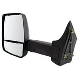 KUSPI Towing Mirror Manual Textured Black Pair Set