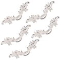 thumbnail image 1 of GFDYREE 5 Pcs Poignées Vintage pour Armoire Poignées de Meubles Shabby Chic Poignées de Tiroir Style Européen Poignées de Commode Poignées de Porte pour Armoire Placard Garde-Robe Table de Chevet, Argent, 1 of 6