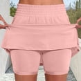 thumbnail image 2 of Levmjia Women's Leggings Soft Breathable Workout Yoga Skirt Shorts High Waist Elastic Waistband Pants Casual Solid Color Summer Sports Shorts for Daily Wear Gym Running, 2 of 6
