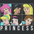 thumbnail image 2 of Women's Disney Princesses Retro Portraits Graphic Maternity T-Shirt, 2 of 3