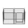 thumbnail image 2 of Pet Pens & Hutches 6 Panels Heavy Duty Metal Playpen with door,31.7"H Dog Fence Pet Exercise Pen for Outdoor, Indoor,Dog Pens, 2 of 10