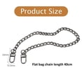 thumbnail image 2 of 2 uds 40cm DIY correa de cadena bolso cadenas accesorios bolso embragues manijas correas de muñeca correas de repuesto, con hebillas de metal, 2 of 5