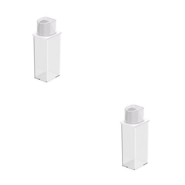 Yuarrent Caja de almacenamiento de alimentos para el hogar, a prueba de polvo, arroz, café, granos, cacahuetes, organizador, caja de granos, 1200ml Tipo 3 2Conjunto