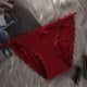 thumbnail image 3 of Gibobby Ropa interior termica Logo de personalizado, Tangas a rayas de cintura , Bikini , tangas personalizadas, ropa interior de mujer, bragas, Tanga de algodón(Rojo， XL), 3 of 5