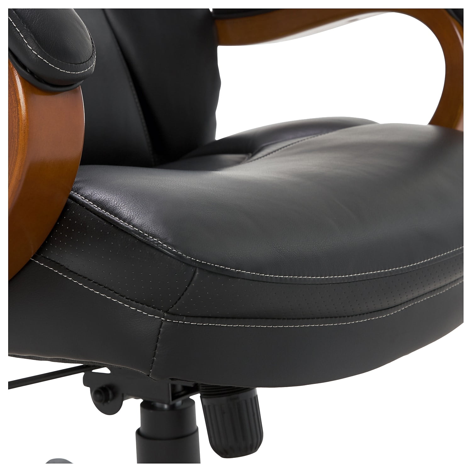 Serta Conway Big and Tall Executive Office Chair - Ergonomic Lumbar Support, Bonded Leather, Padded Armrests, High Back Computer Desk Chair, Black