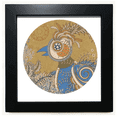 thumbnail image 1 of flower en pheasant ukiyo-e Black Square Frame Picture Wall Tabletop, 1 of 3