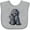 AC-Heather Grey, variant on Inktastic Curious Black Doodle Boys or Girls Baby Bib