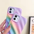 thumbnail image 5 of Compatible with iPhone Case,Cute Rainbow Curly Wave Water Ripple Shape Pattern Protection Soft Shockproof Cover Phone Case (Purple,iPhone Xs Max), 5 of 7