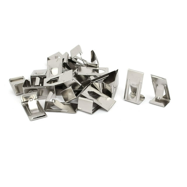 Unique Bargains Cadre Photo 26mmx14mm Métal Ressort Clip Cintre Ton Sver 25 Pcs