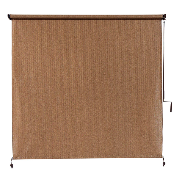 Coolaroo Wand Operated Outdoor Roller Shade, 95 UV Block, 4' x 8