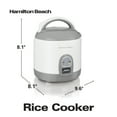 Hamilton Beach Rice Cooker & Food Steamer, 8 Cups Cooked (4 Uncooked