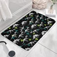 thumbnail image 3 of Cartoon Dinosaurs Skeletons Triangles Flannel Non Slip Door Rugs,Washable Door Mats Indoor,Decorative Door Mats,Dirt-Resistant and Absorbent Doormat for Entrance,Bedroom,Kitchen,Bathroom,23.5"x16", 3 of 5