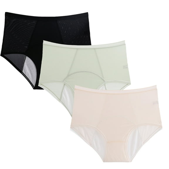 Fjuchai Women's Underwear Female Underpants Leak-Proof Postpartum Menstrual Panties Briefs for Women Girls Plus Size L-6XL